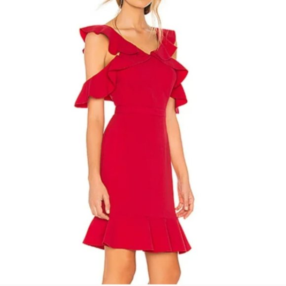 Rachel Zoe Delia Dress in Azalea Red size 2 - Picture 1 of 3